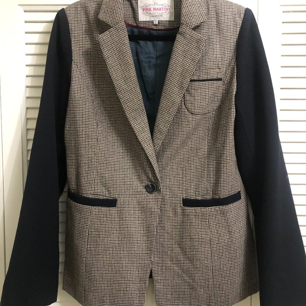 Pink Martini Navy Tweed blazer